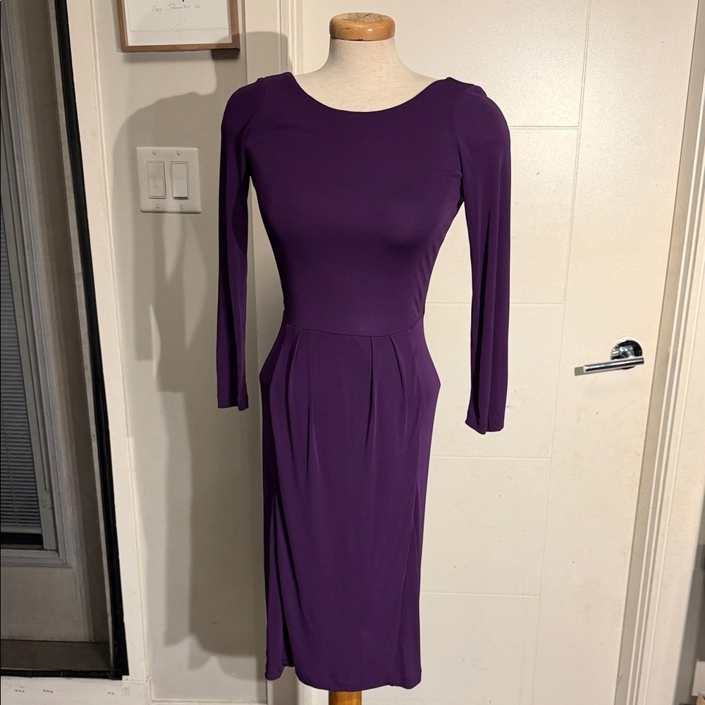 Elegant Purple Halsten Women's Dress